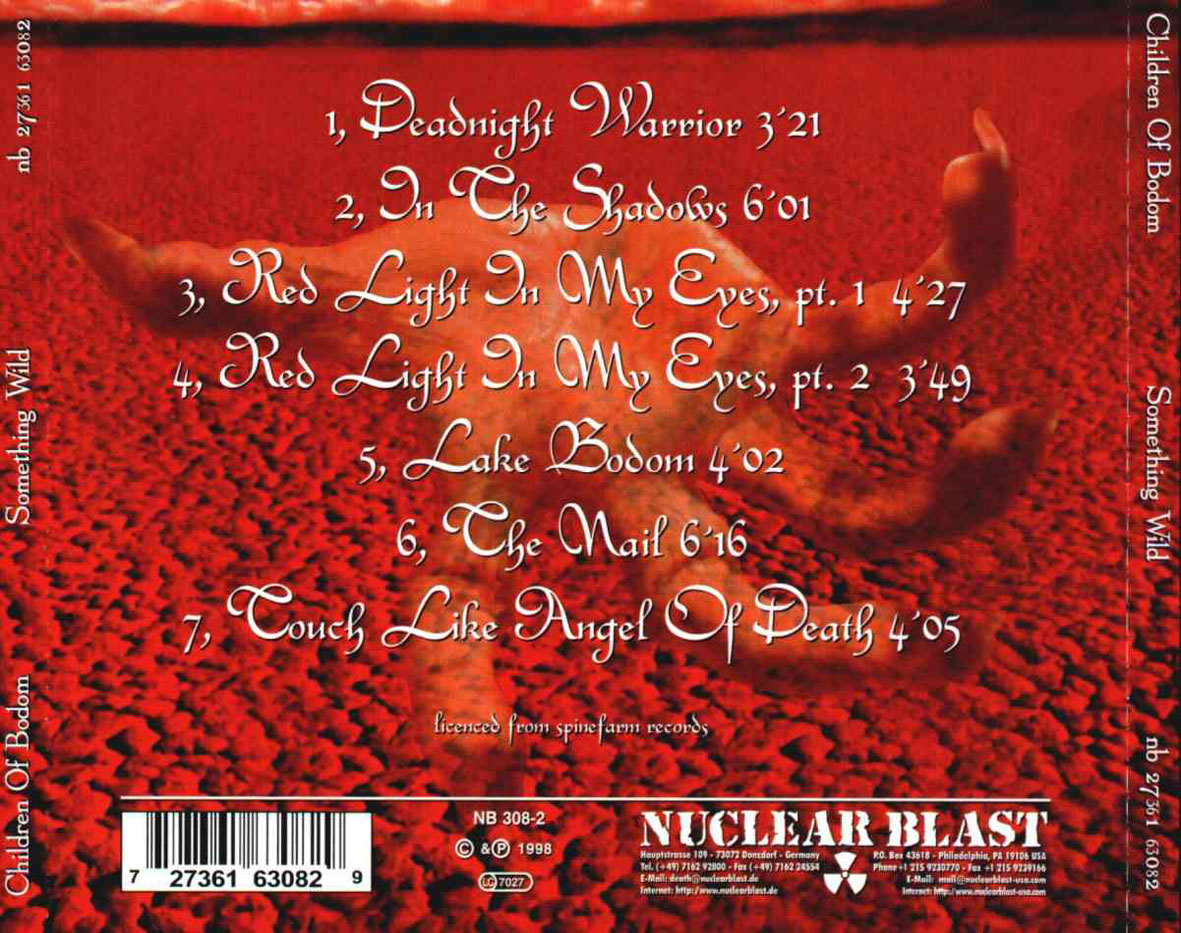 Children Of Bodom  Something wild  back